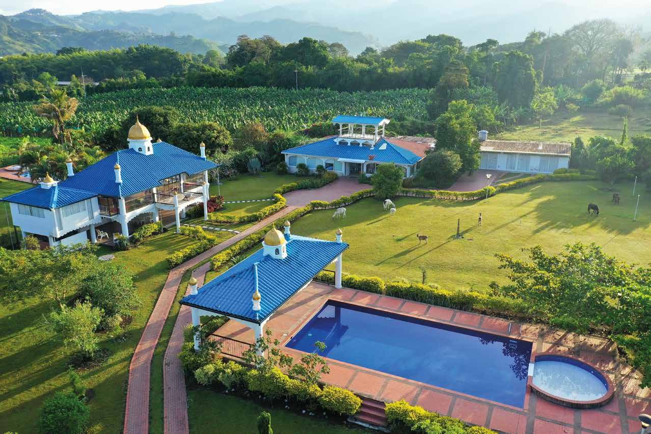 Vista aérea de la sede SanAldea en Chinchiná, Caldas